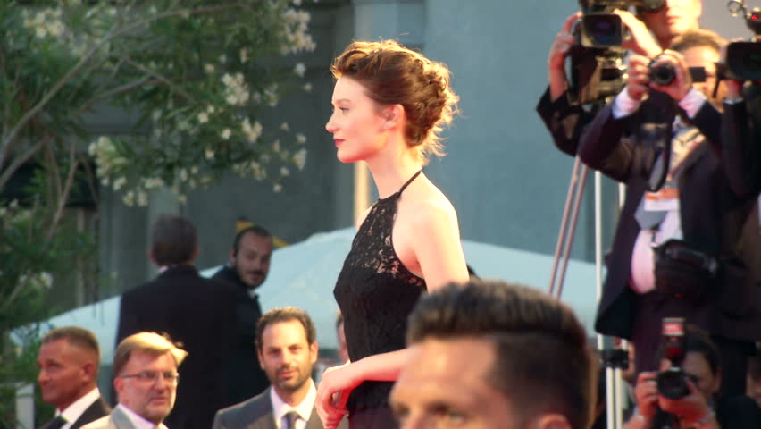 VENICE - AUGUST 29: Australian actress Mia Wasikowska on the red carpet for the