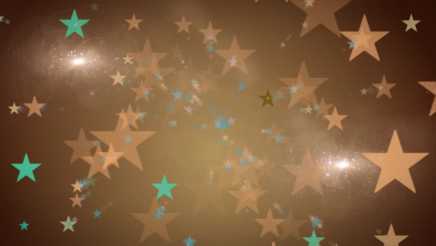 Golden Stars Abstract Background