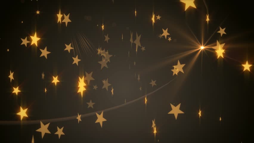Golden Stars Abstract Background