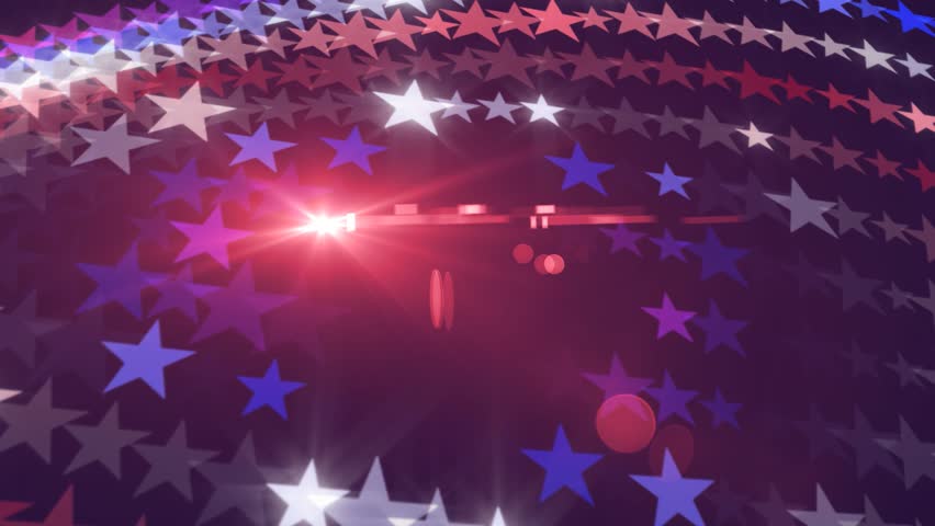 American Stars Abstract Animation