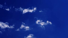 Clouds Deep Blue Timelaps