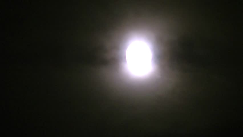 Night sky and full moon