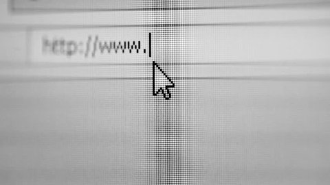 Video 1920x1080 - Computer mouse pointer indicates the address bar of a web browser