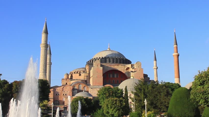 Hagia Sophia. Zoom-in, High Definition, 1080p Video.
