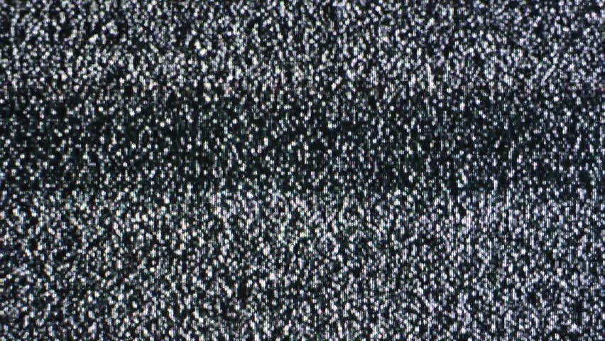 Analog Tv Crt Kinescope Noise. Stock Footage Video (100% Royalty-free