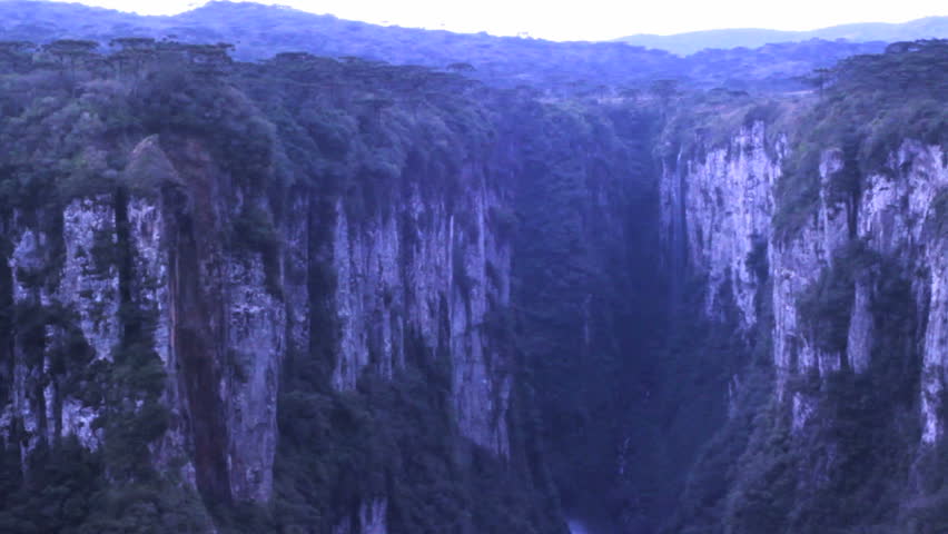 Spectacular shot of the Itaimbezinho Canyon in Rio Grande do Sul, Brazil.
