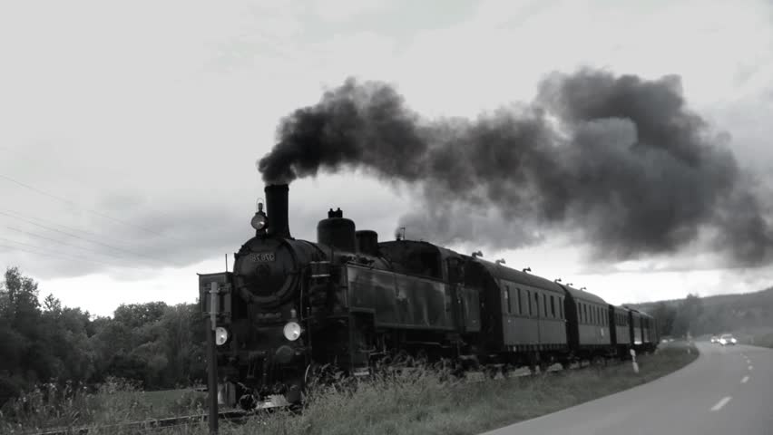 Steam Engine. Steam Locomotive. Historic Stock Footage Video ...