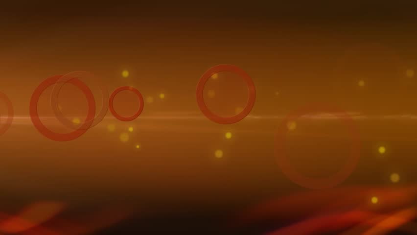 Orange circles and dots abstract background