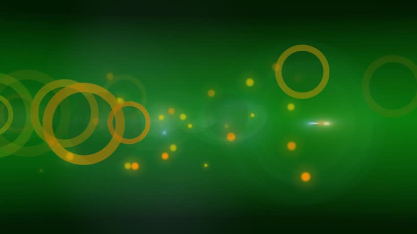 Green circles and dots abstract background