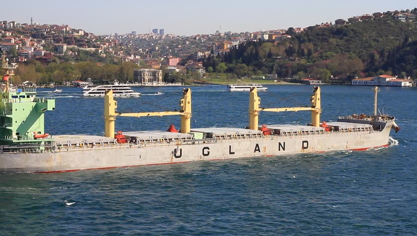 ISTANBUL - APR 13: Bulk carrier ship BONITA (IMO: 9494060, Norway) on April 13,