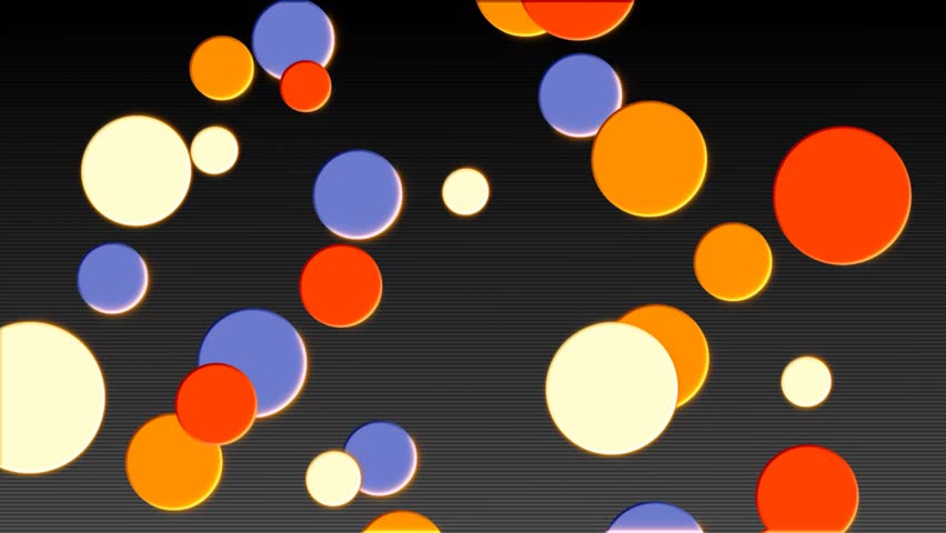 Bright Floating Colored Circles Abstract Background