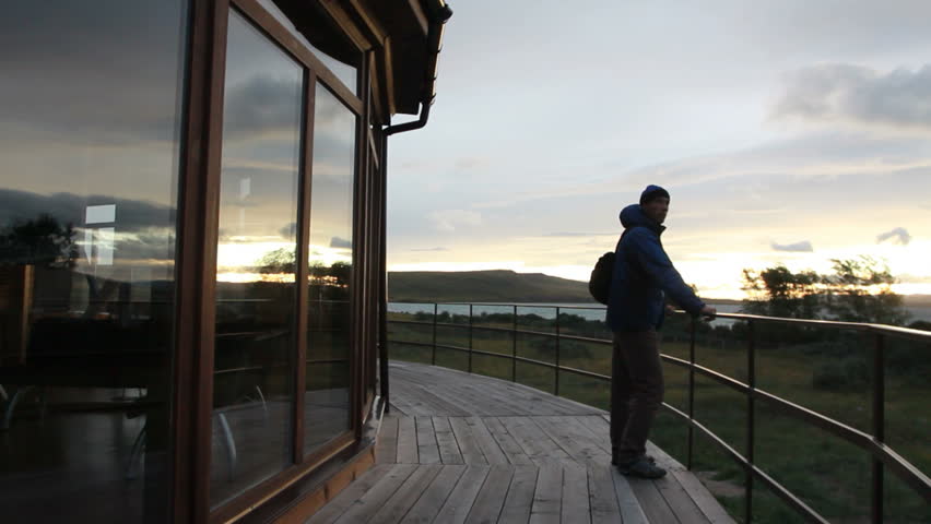 silhouette  man on the phone 