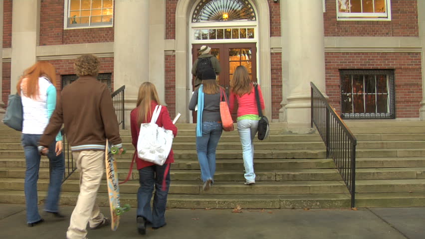 Group Of College Students Walk Stock Footage Video 100 Royalty Free Shutterstock