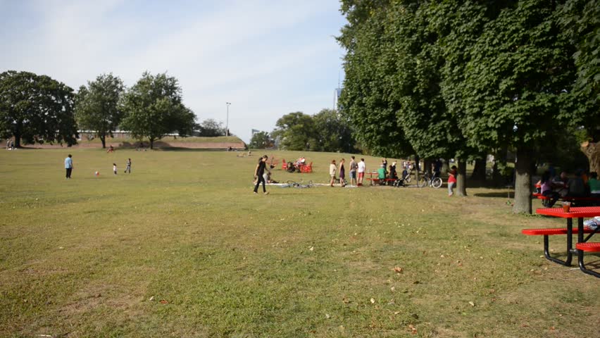 Grand lawn at Governors Island - New York City