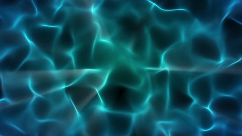 Perfectly seamless (no fade) loop feature an aqua and blue abstract pattern with a motion that resembles ripples on water with reflected shafts of light.