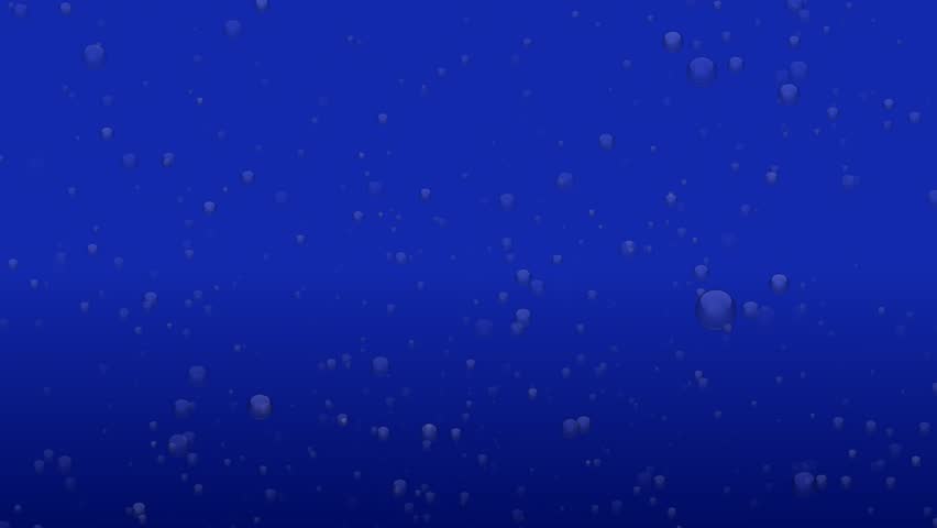 Blue water droplets abstract background