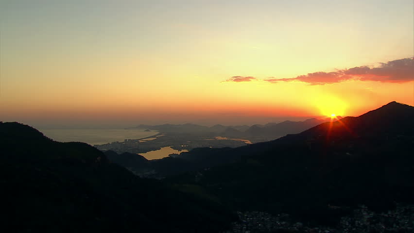 Sunset over Rio de Janeiro, Brazil