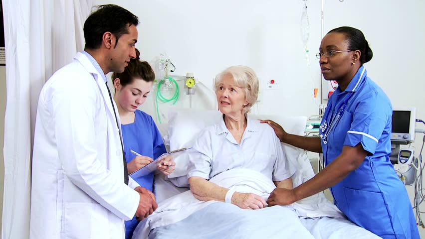 doctor nurses provide bedside care elderly Stock Footage Video (100%  Royalty-free) 4762424 | Shutterstock