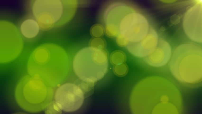 Green Bokeh Abstract Motion Background