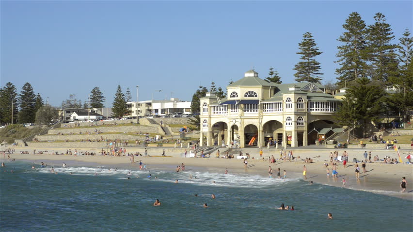 PERTH, AUSTRALIA - January 05 2013: Cottesloe Beach in Perth, Western Australia,