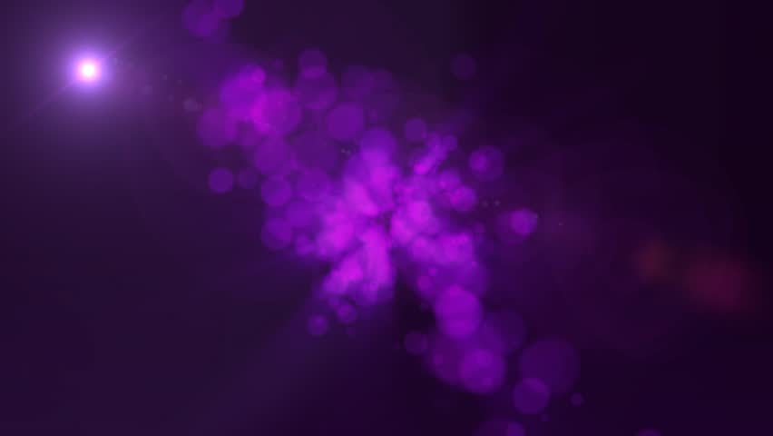 Purple Glowing Circles Abstract Motion Background