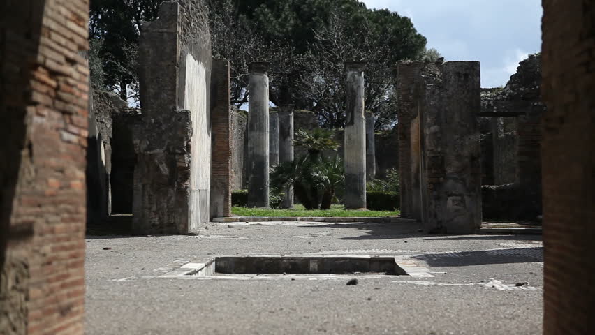 Ancient Pompeii ruins in Italy