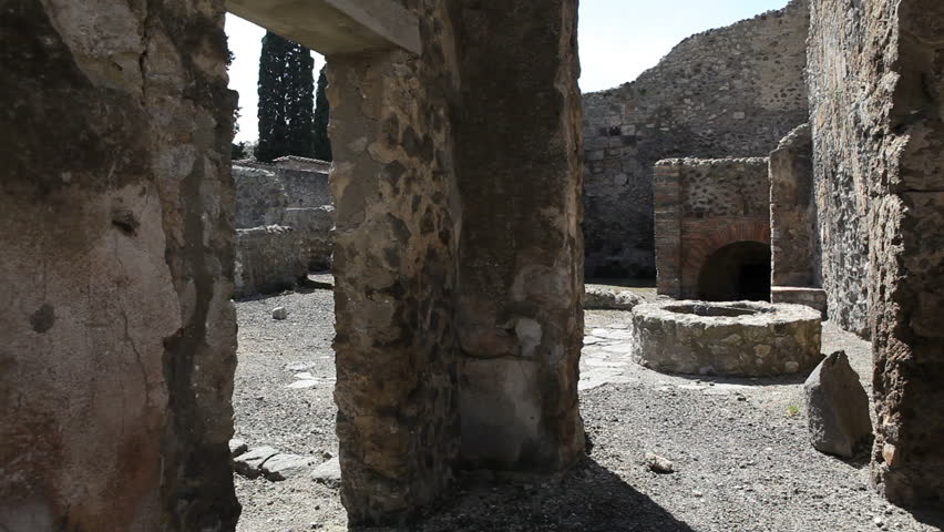 Ancient Pompeii ruins in Italy