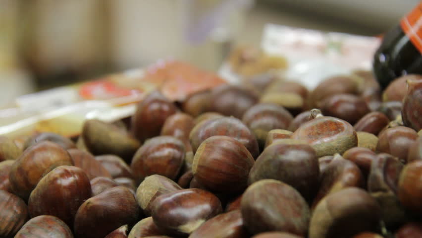 Chestnuts on stand