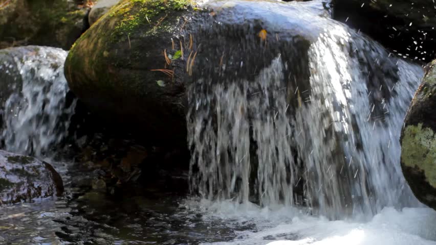 Pure fresh water waterfall in forest