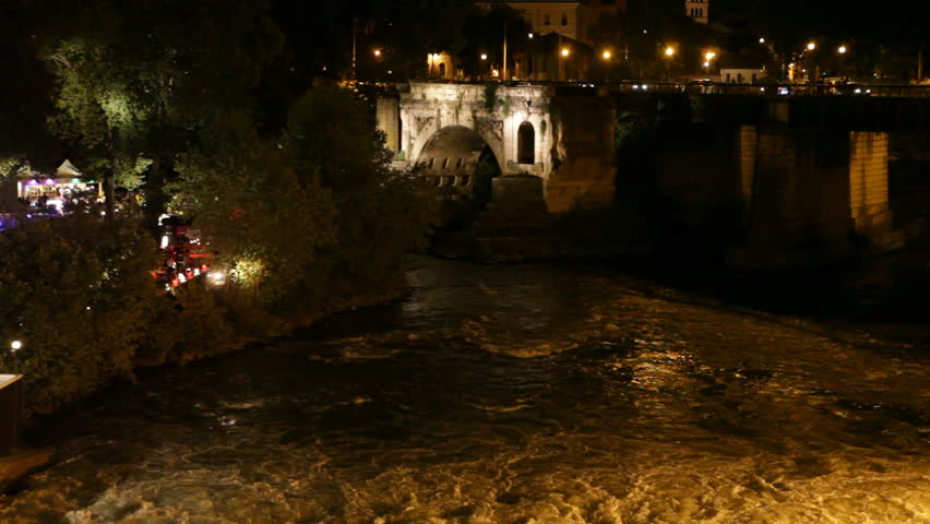 Tiber river in Rome