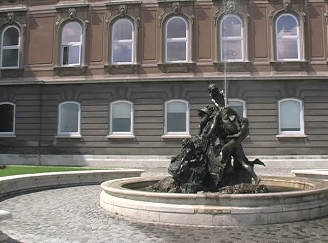 Castle Hill Fountain. Budapest, Hungary