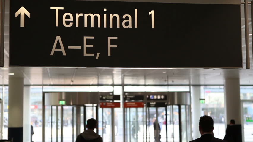 Terminal Sign at the airport