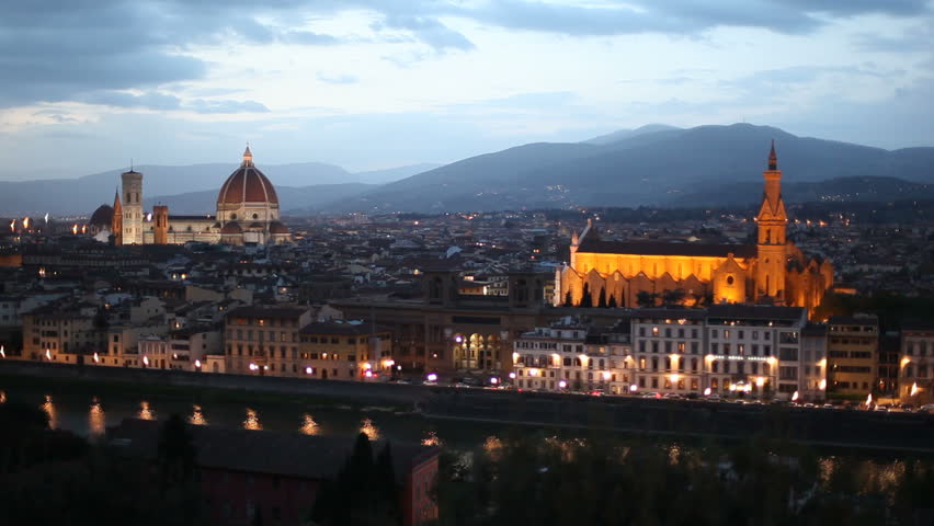 Florence at dusk