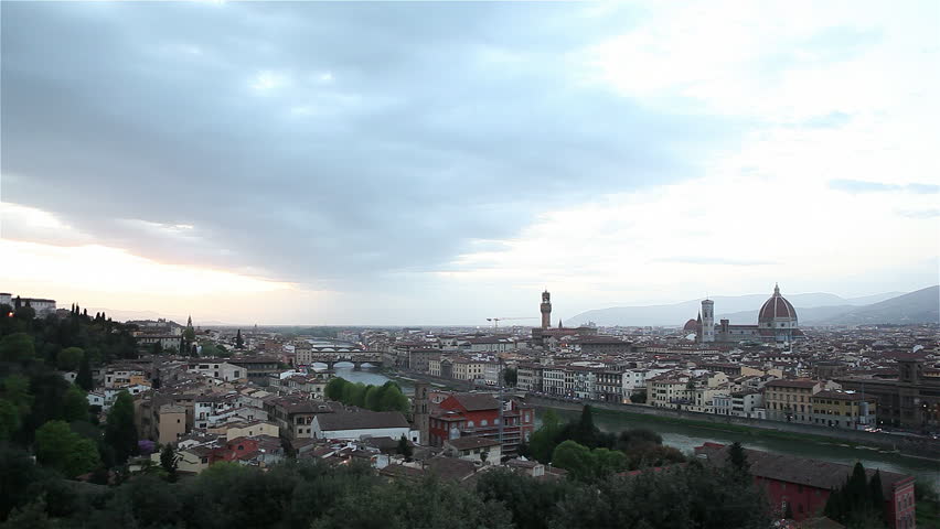 Florence panorama timelapse