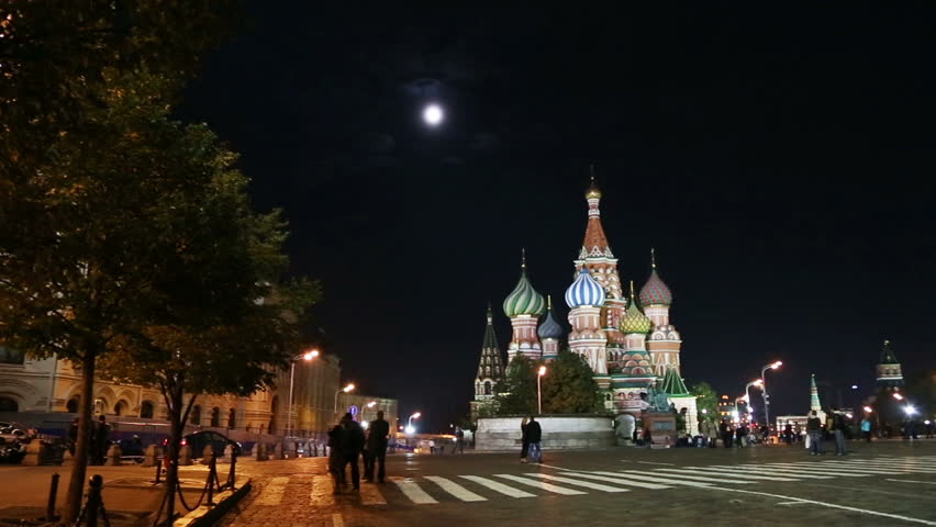 panorama of Red square in Moscow Russia