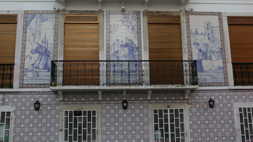 Lisbon, Portugal - September 10th, 2012: Azulejos in Lisbon