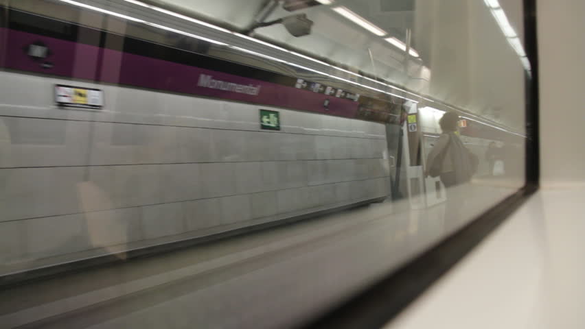 Barcelona, Spain - January 15th, 2013: Metro in Barcelona