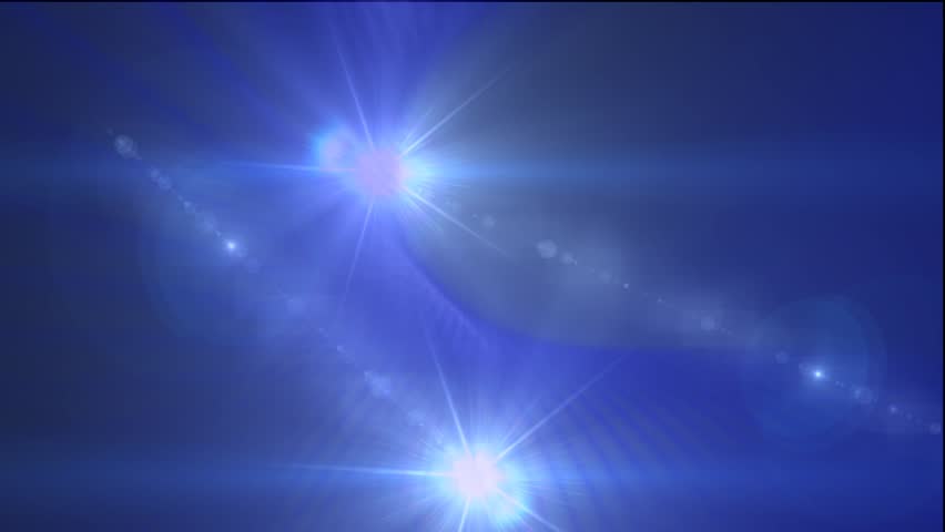 Blinding Blue Lens Flare Abstract Background