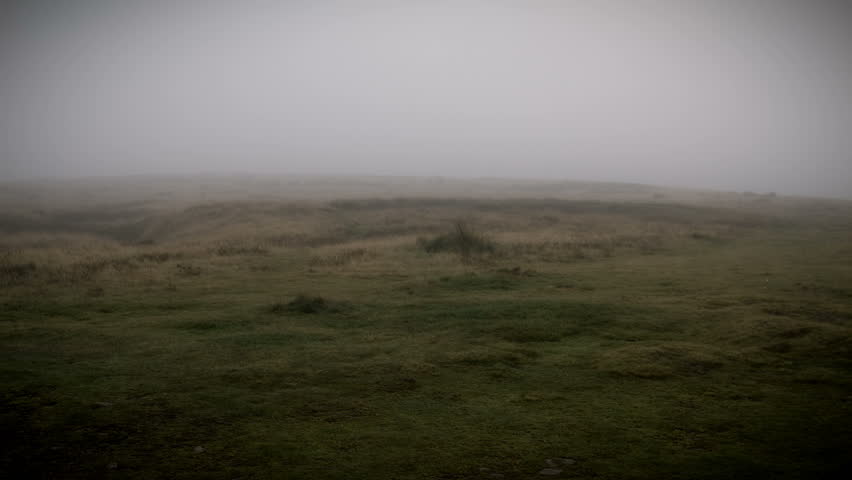 Misty Yorkshire Moor Monument.

