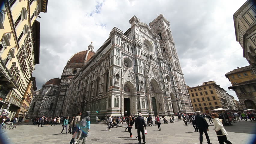 Florence, Italy - April 18th, 2013: The Duomo Cathedral in Florence