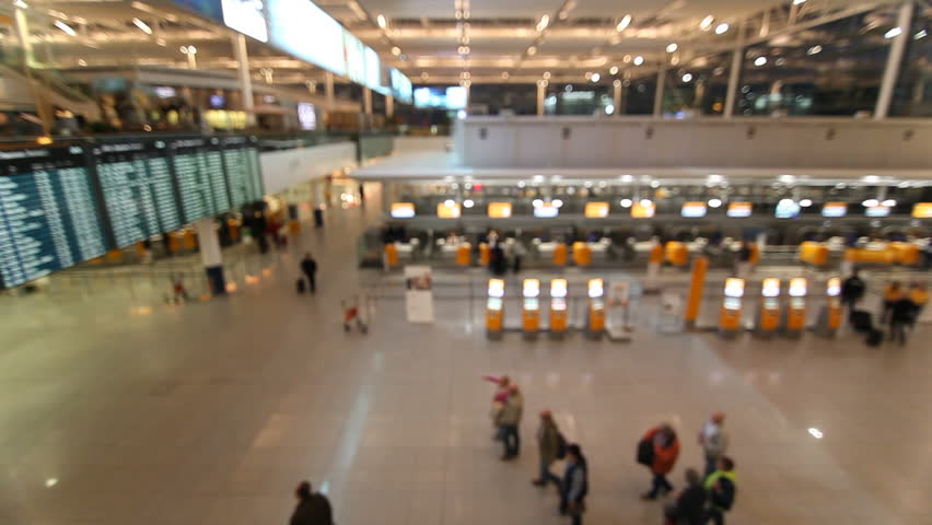 Munich, Germany - April 25th 2013: Munich airport check in 