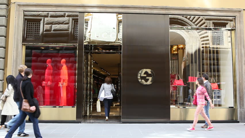 Rome, Italy - April 10th, 2013: Gucci store in Italy