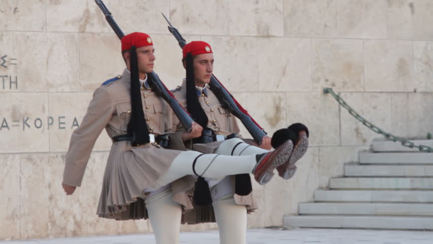 Athens, Greece - August 15th, 2012: Greek guard Evzones