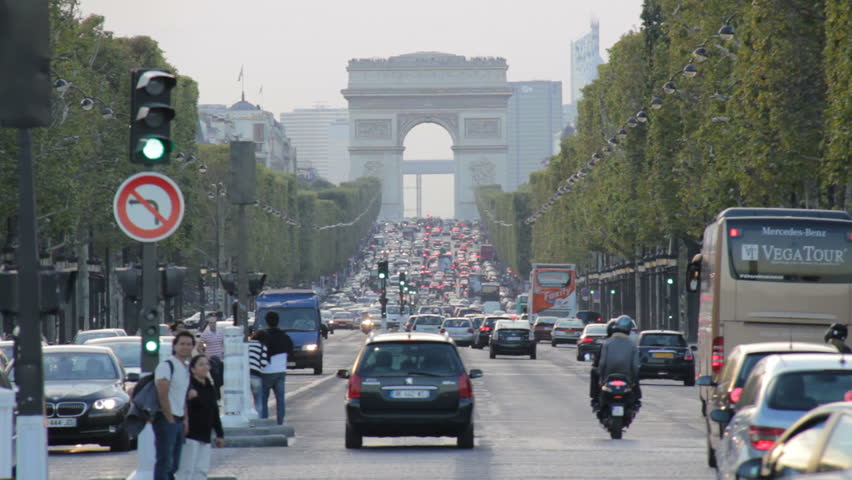 Paris, France - May 6th, 2012: Arc de Triomphe in Paris