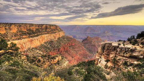 A timelapse of Grand Canyon at sunset