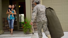 Military father returning home - Powered by Shutterstock - Get 15% off with code: PIKWIZARD15
