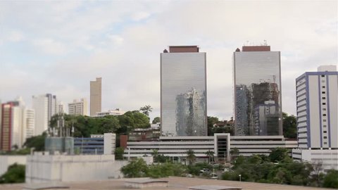Big City's Buildings and traffic – Timelapse. Salvador de Bahia, Brazil