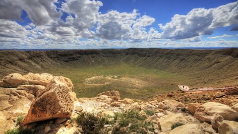 A timelapse at Meteor Crater in Arizona