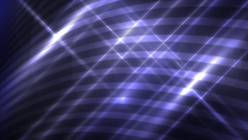 Grey Blue abstract lines of moving light with lens flares