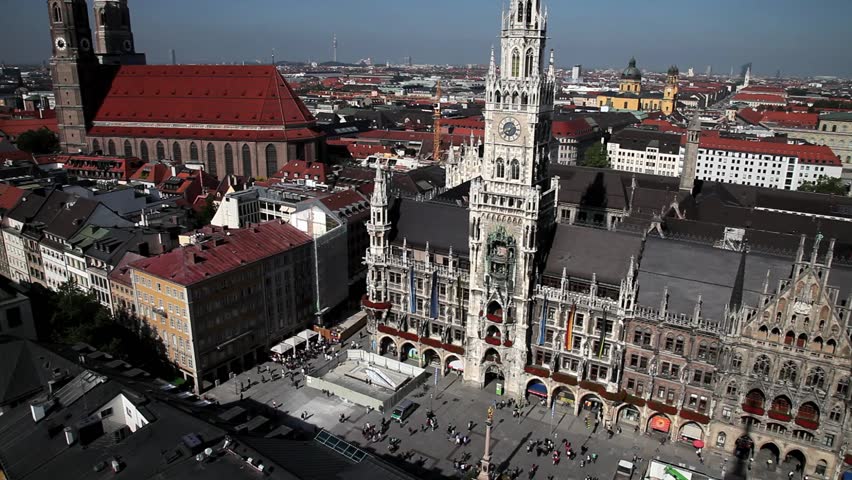 New City Hall, Marienplatz, Munich, Bavaria, Germany.